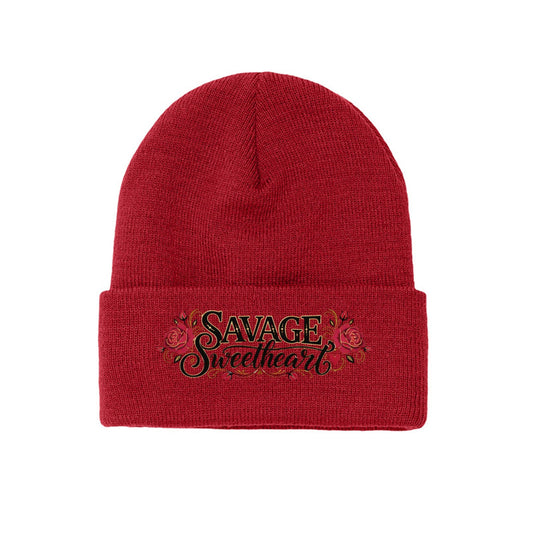 Red roses logo scroll - Savage Sweetheart Boutique