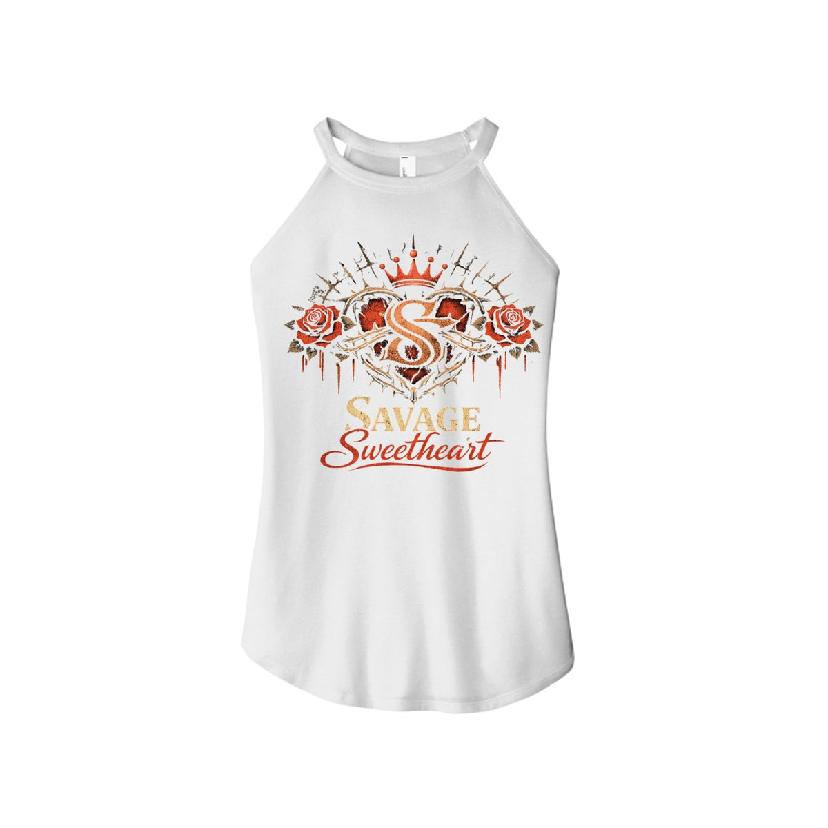 Crowned broken heart logo - Savage Sweetheart Boutique