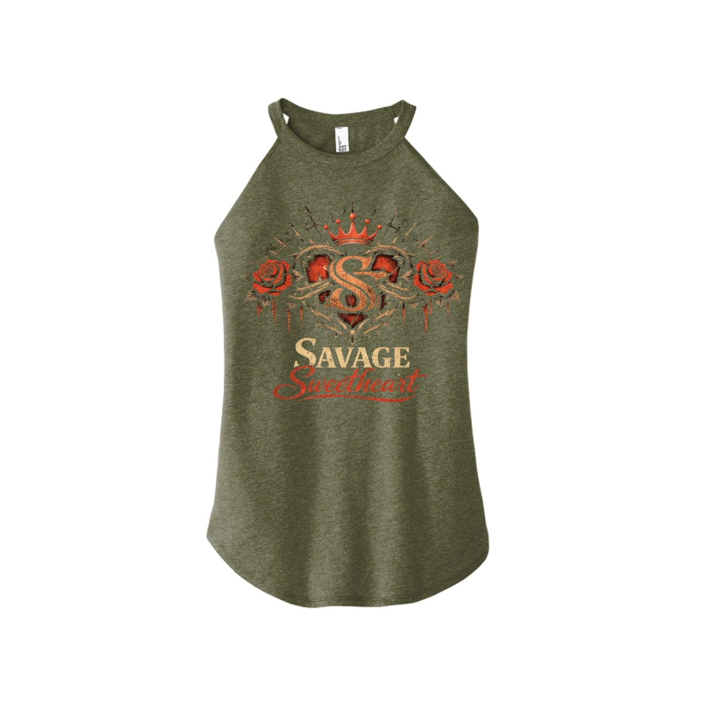 Crowned broken heart logo - Savage Sweetheart Boutique