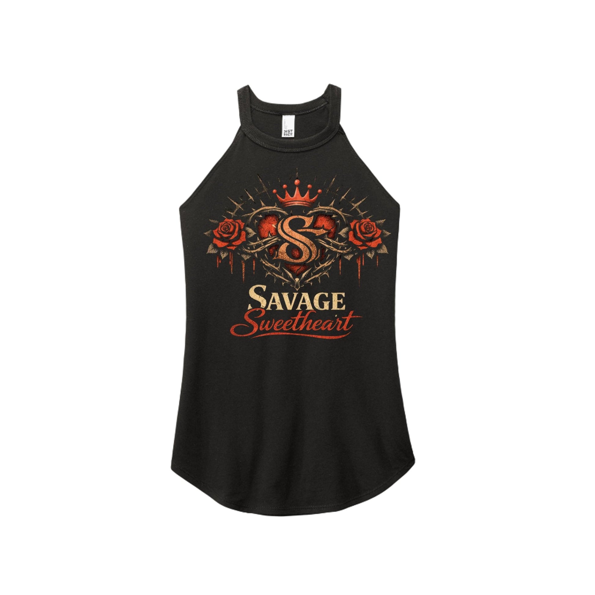 Crowned broken heart logo - Savage Sweetheart Boutique