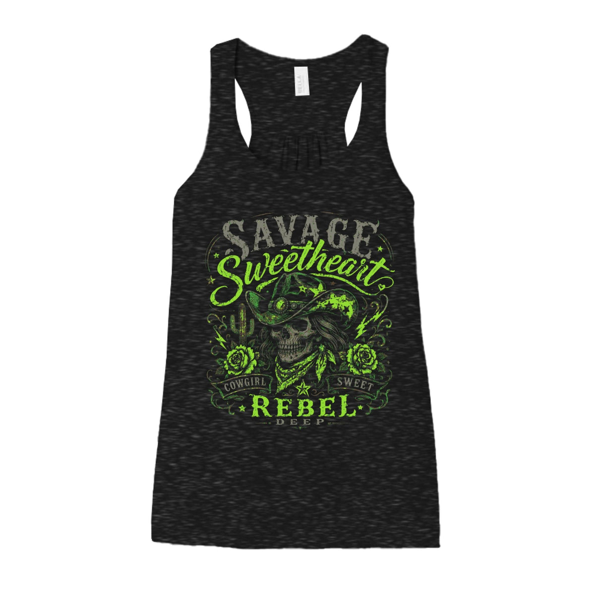 Green savage with skull - Savage Sweetheart Boutique