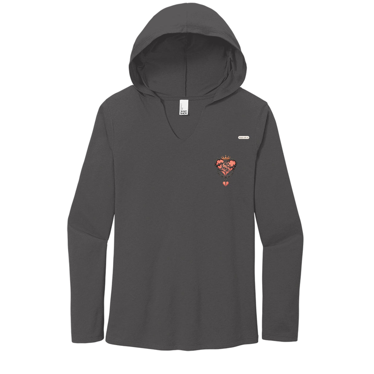 Long sleeve crowned heart - Savage Sweetheart Boutique