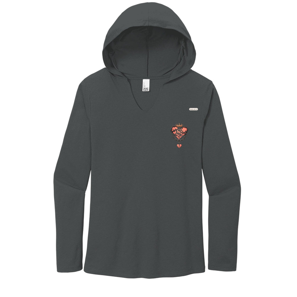 Long sleeve crowned heart - Savage Sweetheart Boutique