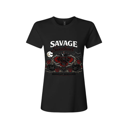 Midnight rebellion tshirt - Savage Sweetheart Boutique