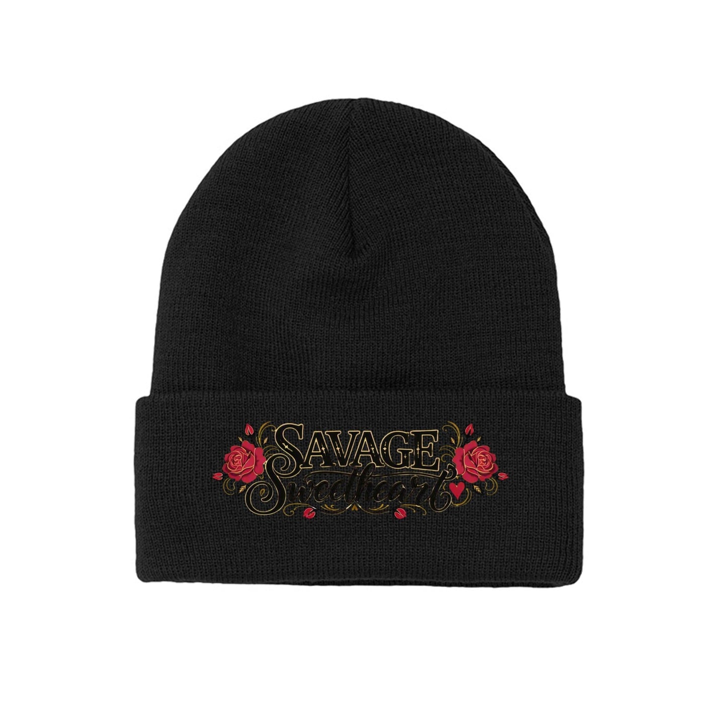 Red roses logo scroll - Savage Sweetheart Boutique
