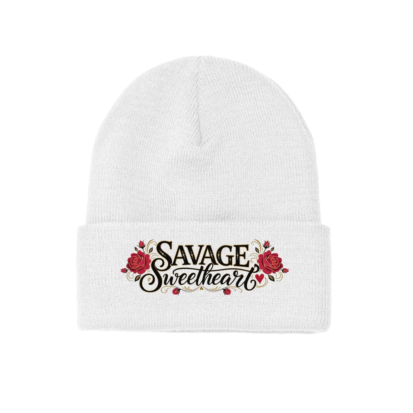 Red roses logo scroll - Savage Sweetheart Boutique