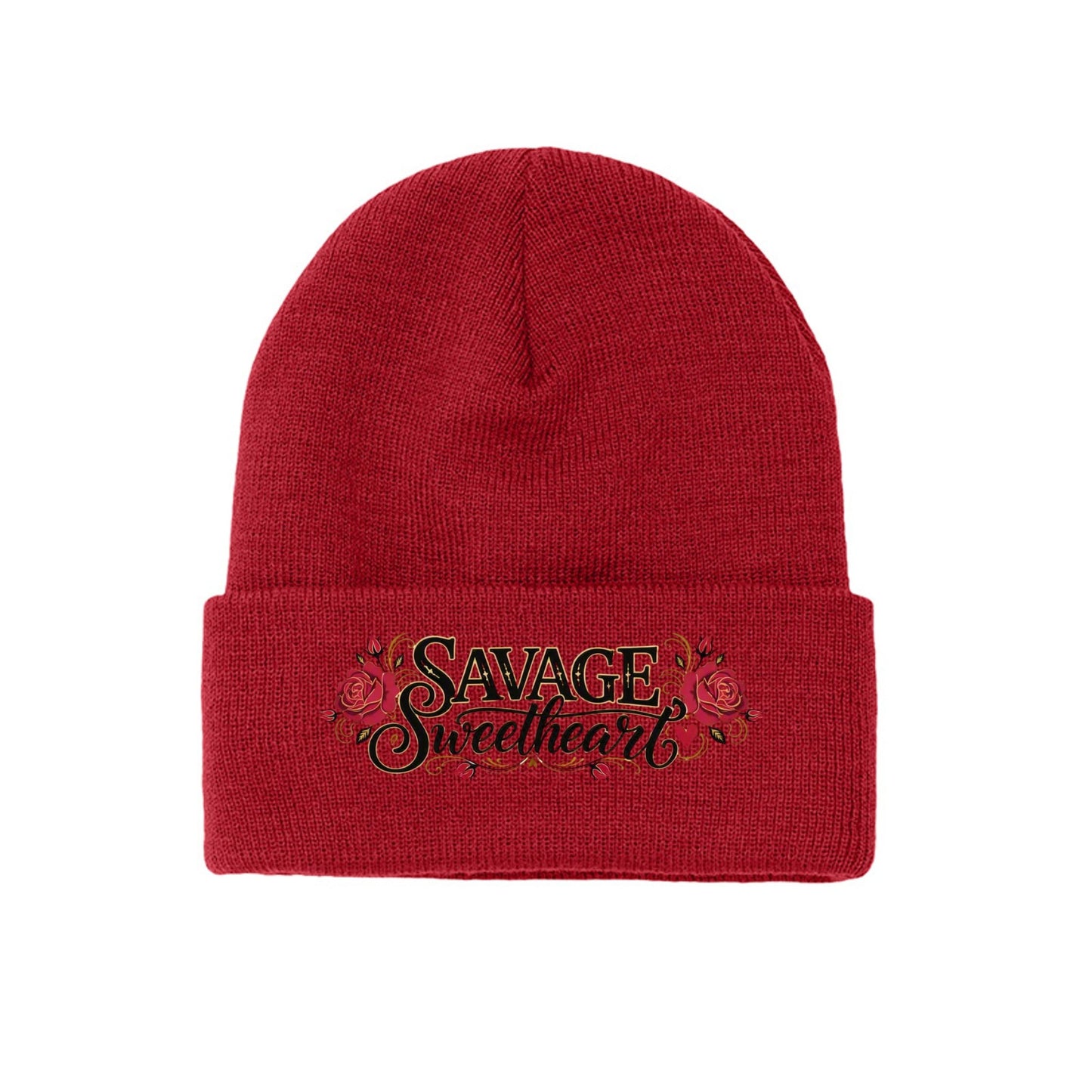 Red roses logo scroll - Savage Sweetheart Boutique