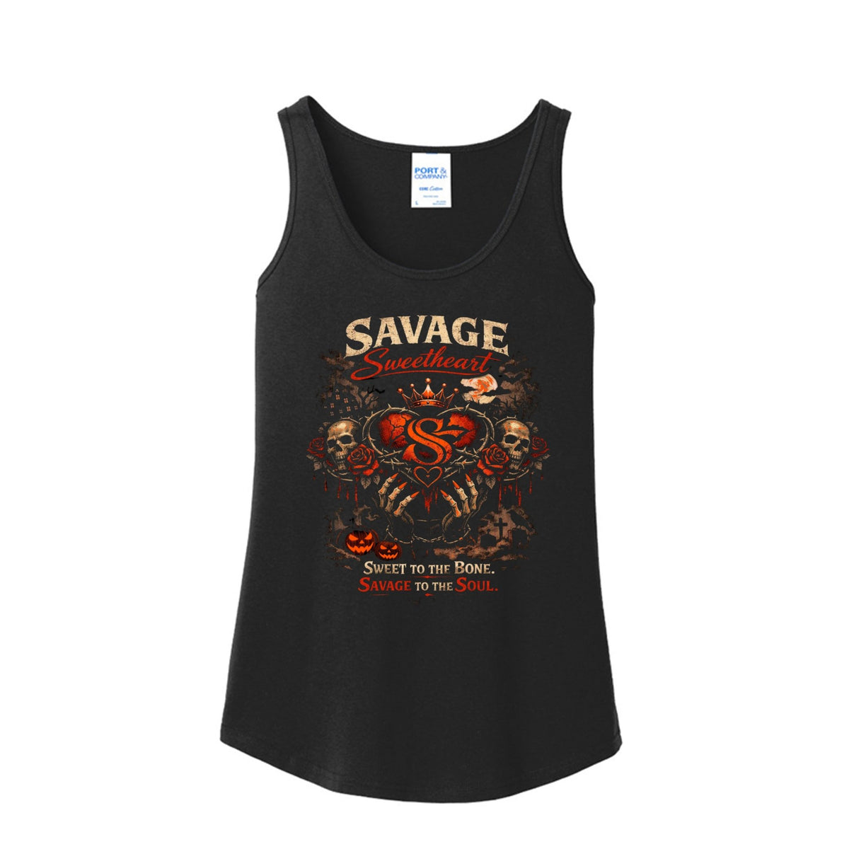 Skull and pumkins - Savage Sweetheart Boutique