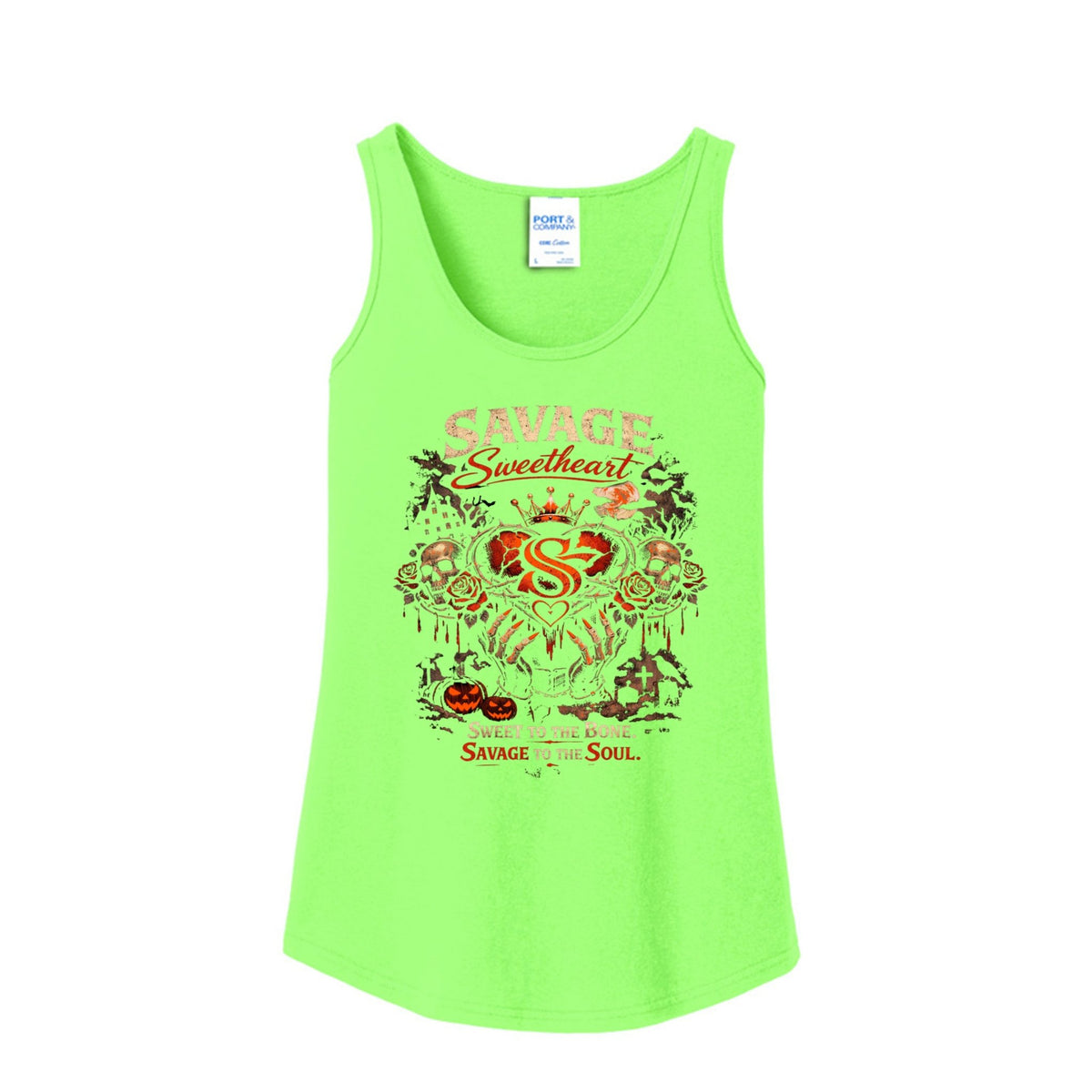 Skull and pumkins - Savage Sweetheart Boutique